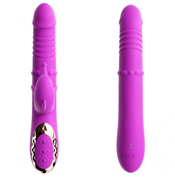 MizzZee - Beaded Thrusting Spanking Vibrator Wand (Chargeable - Purple) MizzZee - Beaded Thrusting Spanking Vibrator Wand (Chargeable - Purple)